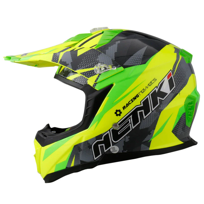 ⭐ Шолом Nenki MX-316, Крос, Green Yellow Grey (L), купити в